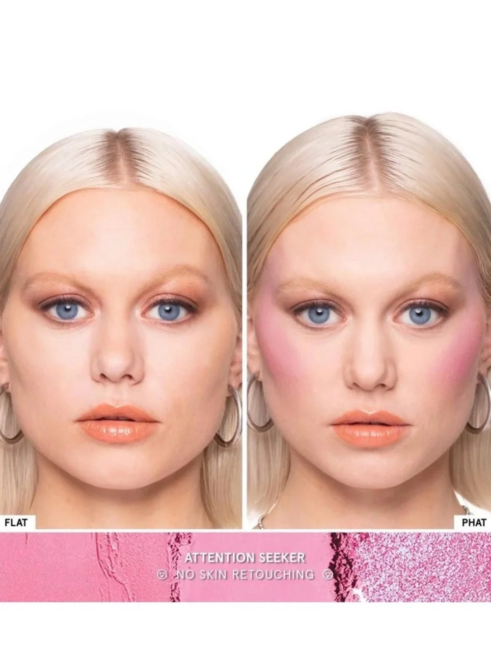 ONE/SIZE by Patrick Starrr Cheek Clapper 3D Blush Trio_True Bubble Gum Pink. New